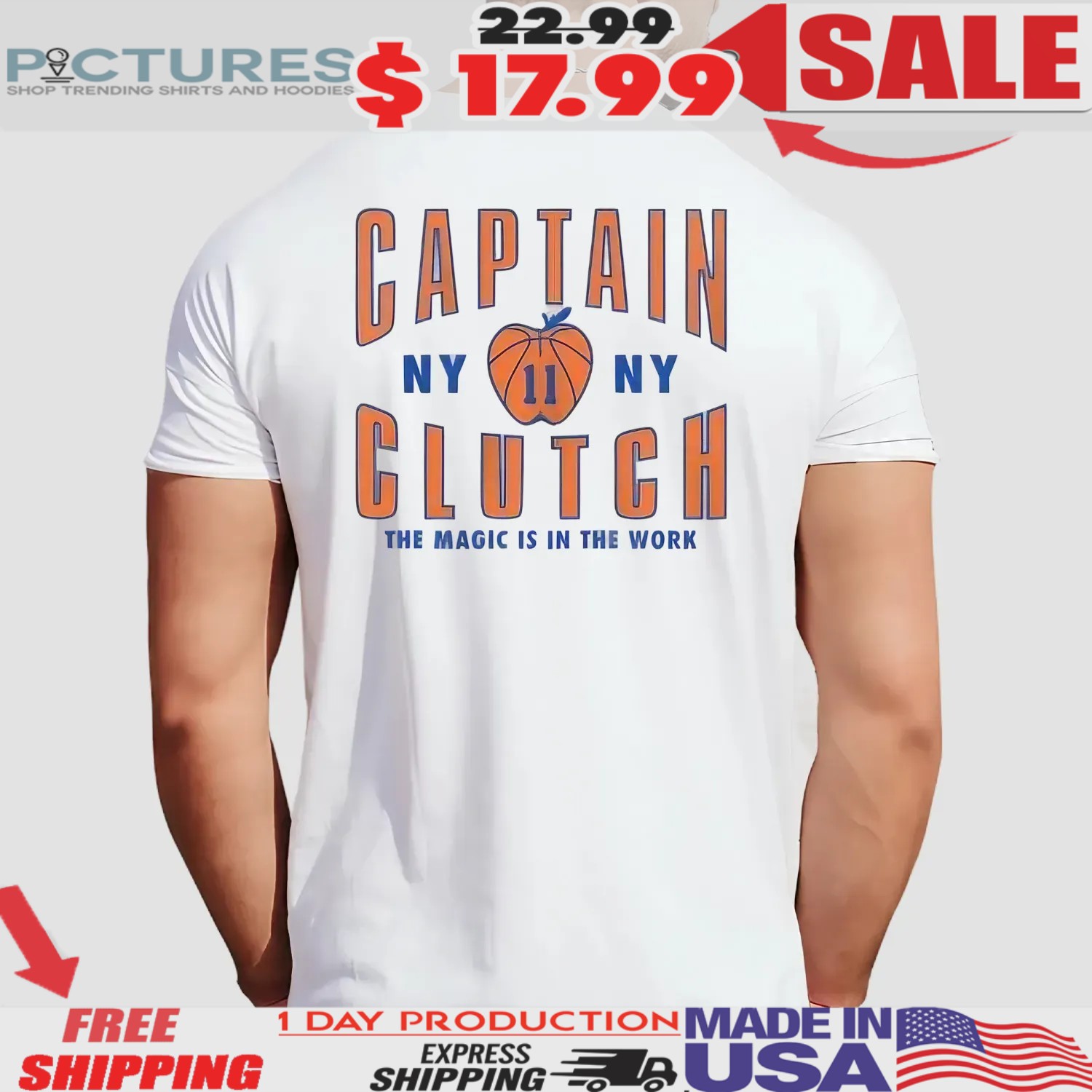 Jalen Brunson Captain Clutch The Magic Is In The Work T Shirt