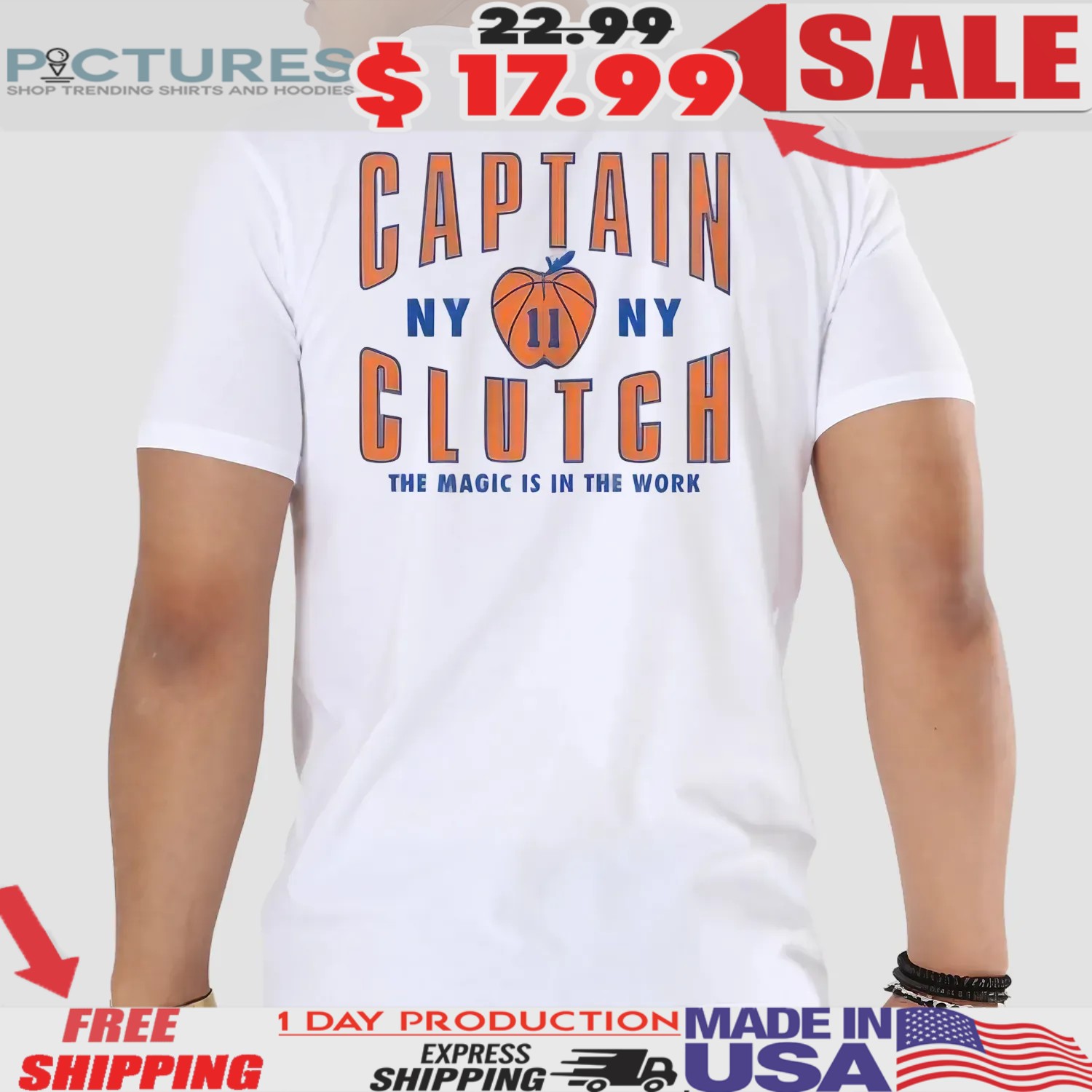 Jalen Brunson Captain Clutch The Magic Is In The Work T Shirt