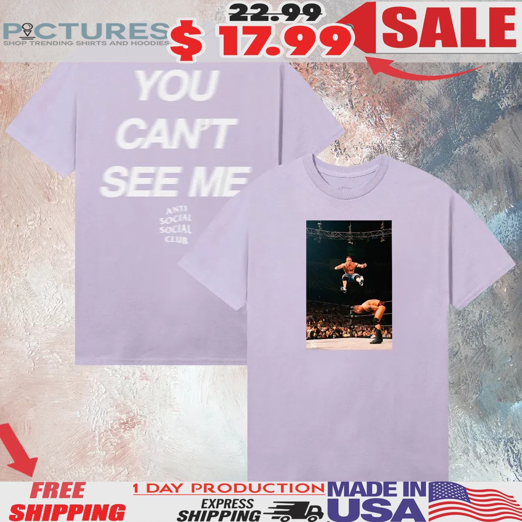 John Cena Anti Social Social Club And Wwe You Can’t See Me T Shirt