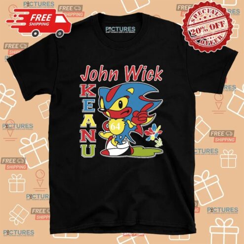 John Wick Keanu Sonic Bootleg Mashup T Shirt