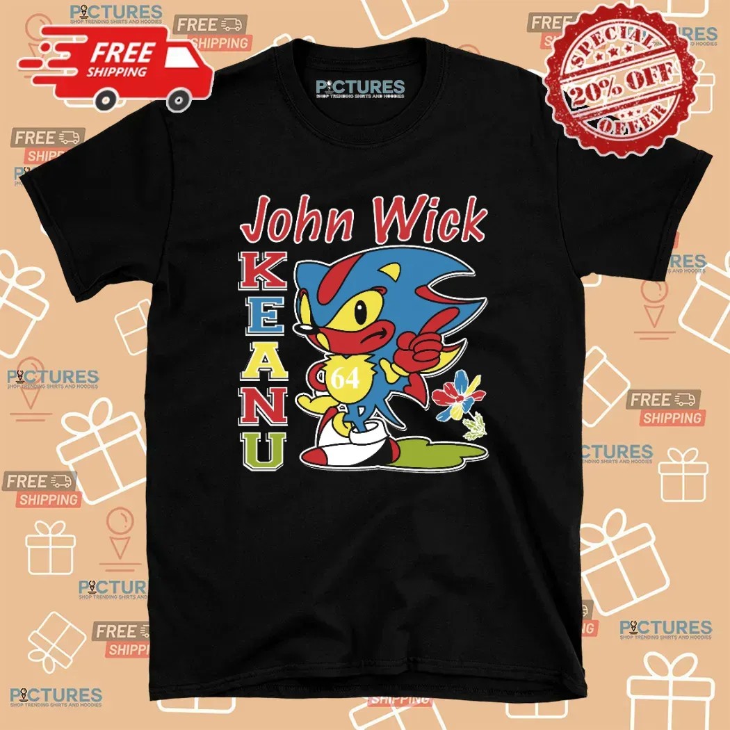 John Wick Keanu Sonic Bootleg Mashup T Shirt