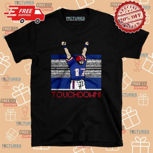 Josh Allen TOUCHDOWN QB 17 Buffalo Bills T Shirt