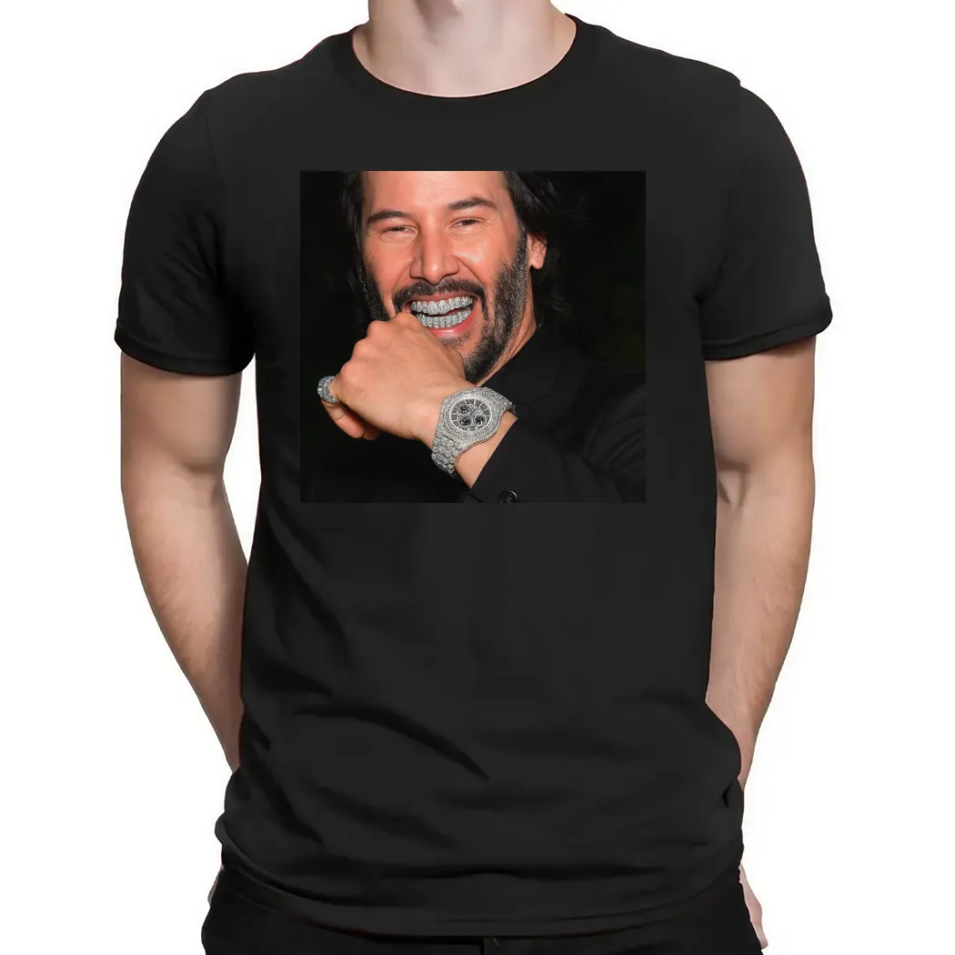Bust Down Keanu: The Internet’s Favorite Blinged-Out Meme 2 Keanu Reeves Bust Down T Shirt