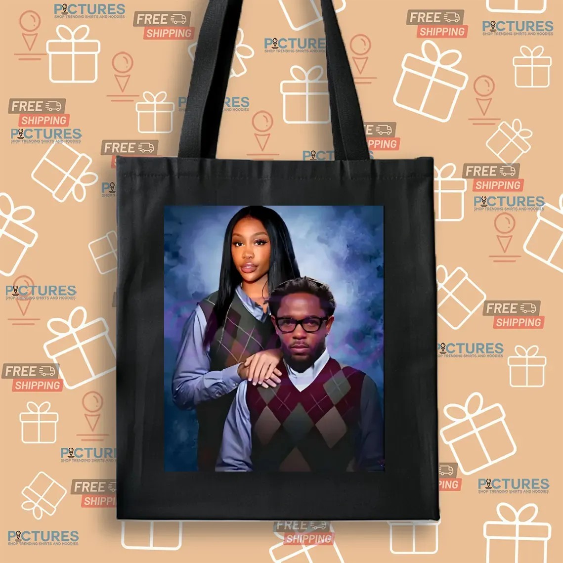 Kendrick Lamar And Sza Step Brothers School Portrait T Shirt