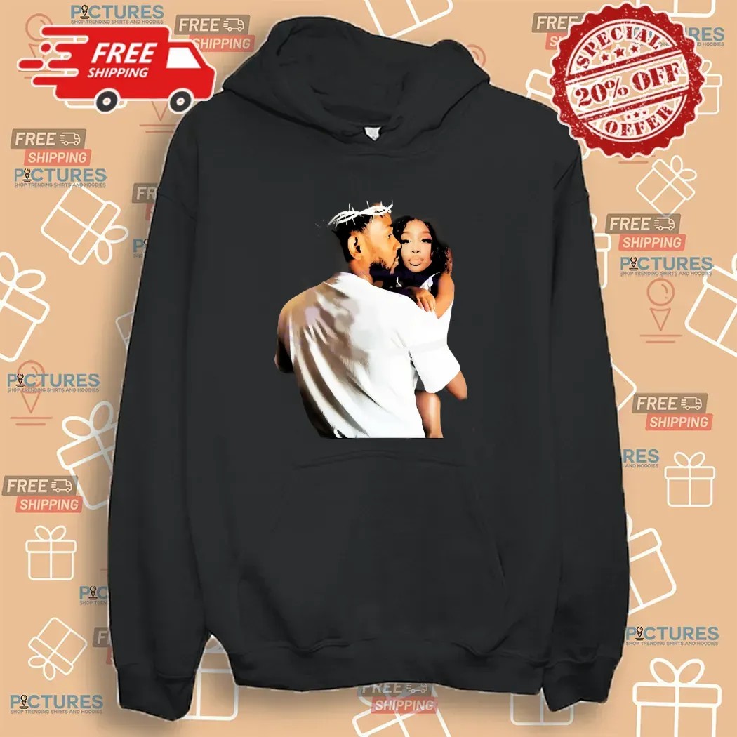 Kendrick Lamar Holding Sza Angelic Style Crown Of Thorns T Shirt