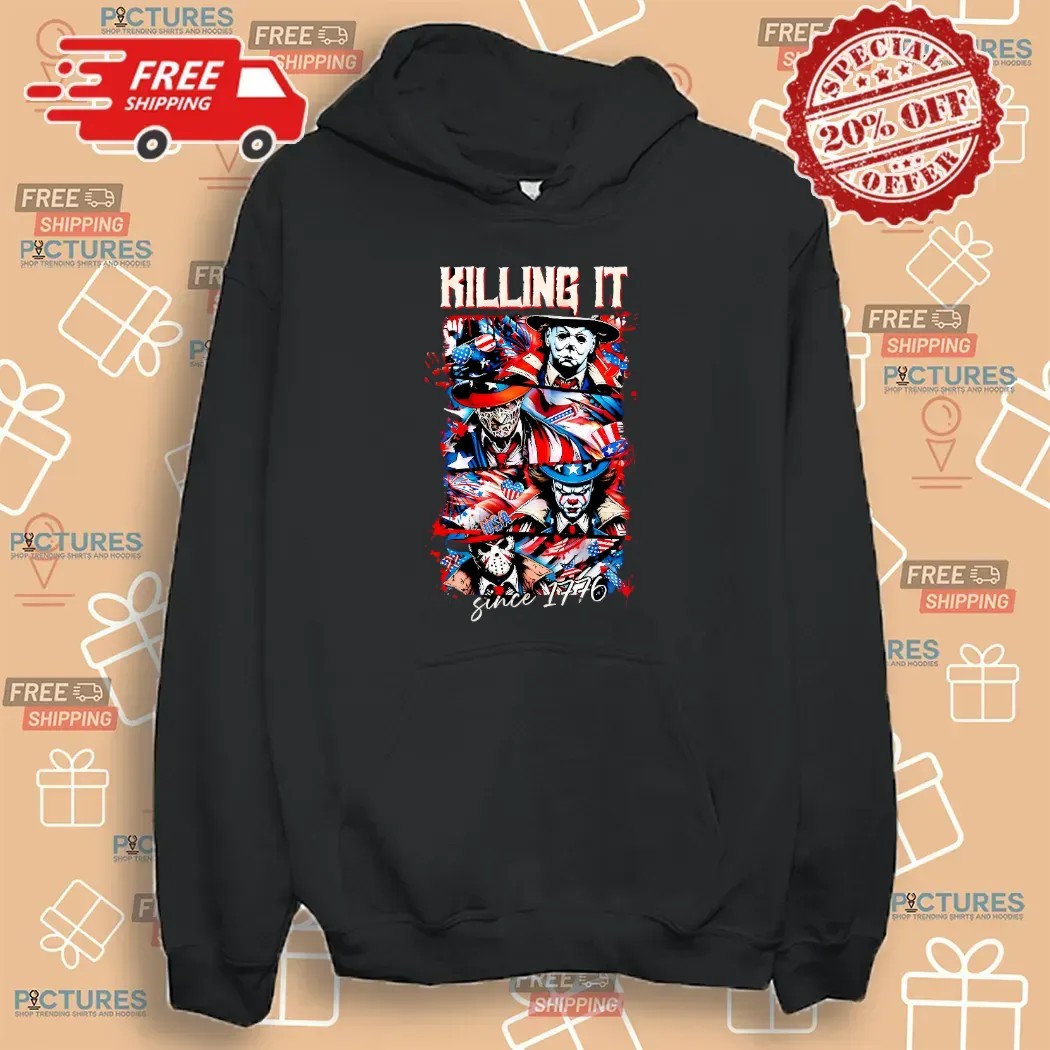 Killing It Horror Killers Patriotic 4th Of July America Since 1776 T Shirt