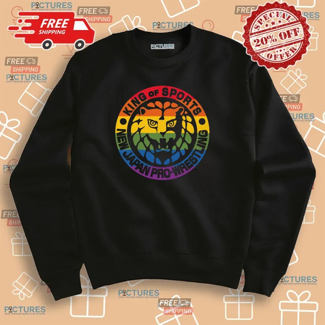 King Of Sports New Japan Pro-wrestling Lion Mark Pride T Shirt