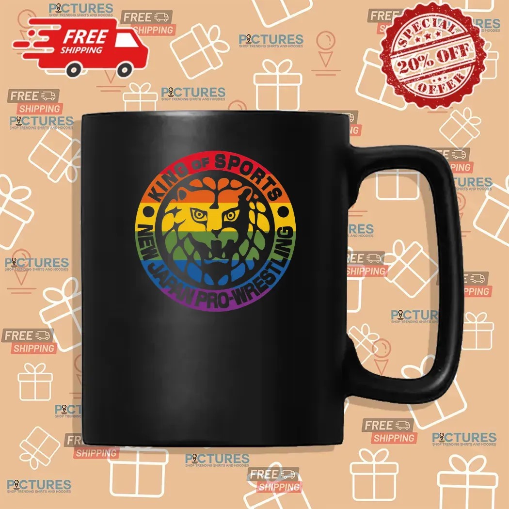 King Of Sports New Japan Pro-wrestling Lion Mark Pride T Shirt
