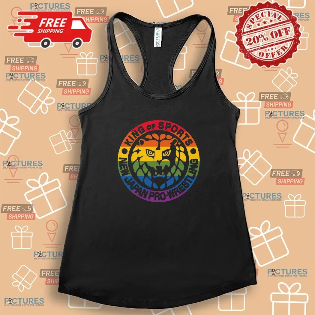 King Of Sports New Japan Pro-wrestling Lion Mark Pride T Shirt