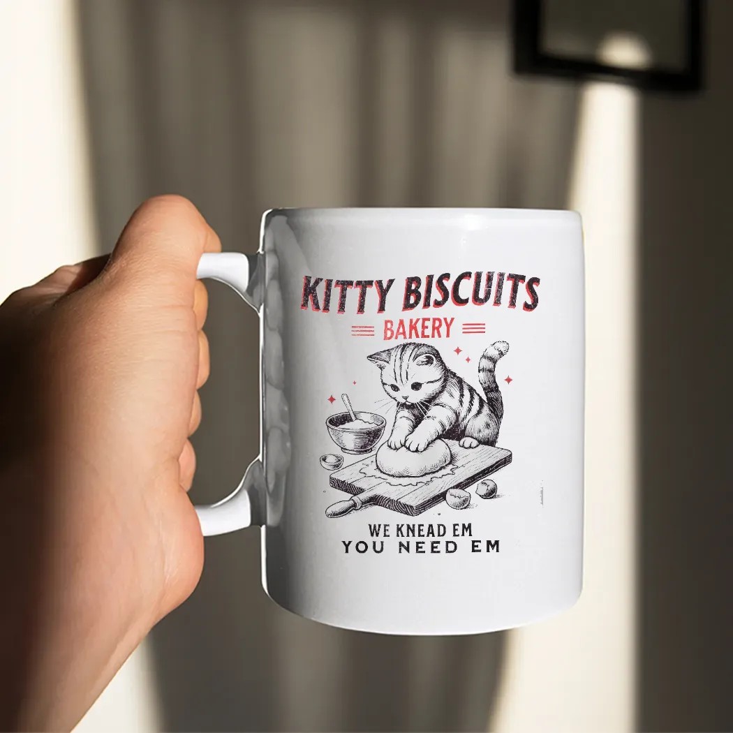 Kitty Biscuits Bakery We Knead Em You Need Em T Shirt