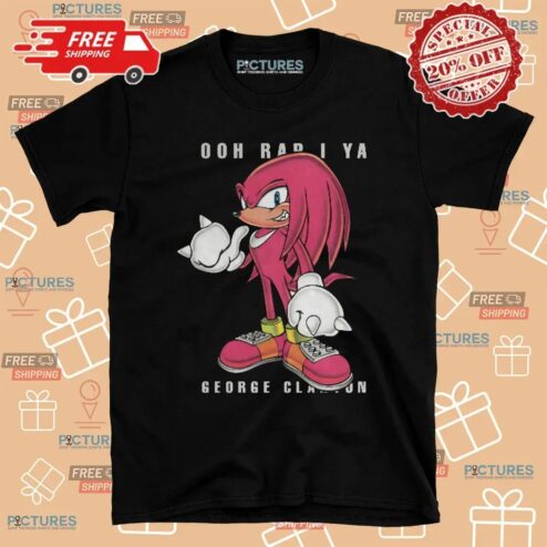 Knuckles The Echidna Ooh Rap I Ya George Clanton Red Sonic Tour T Shirt
