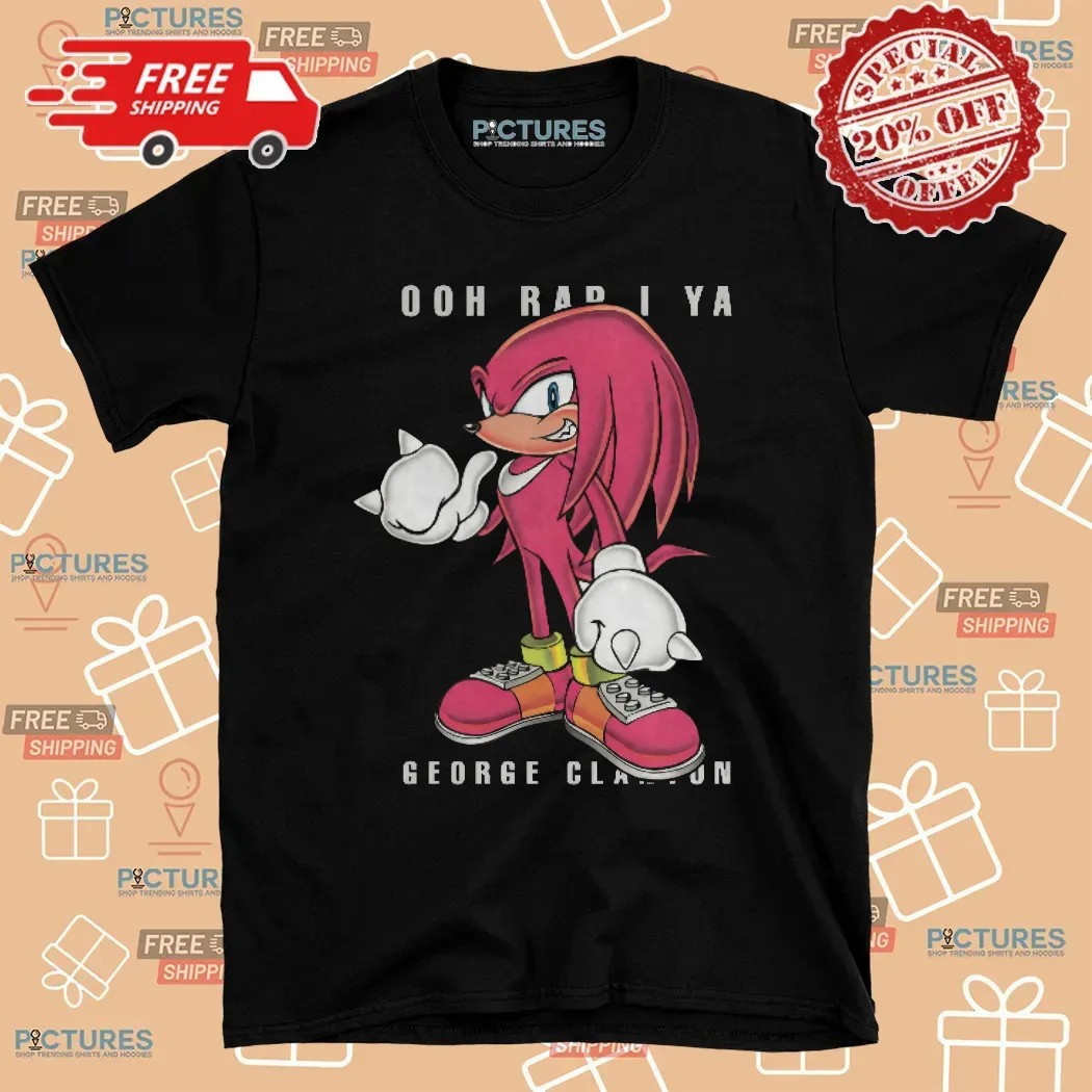 Knuckles The Echidna Ooh Rap I Ya George Clanton Red Sonic Tour T Shirt