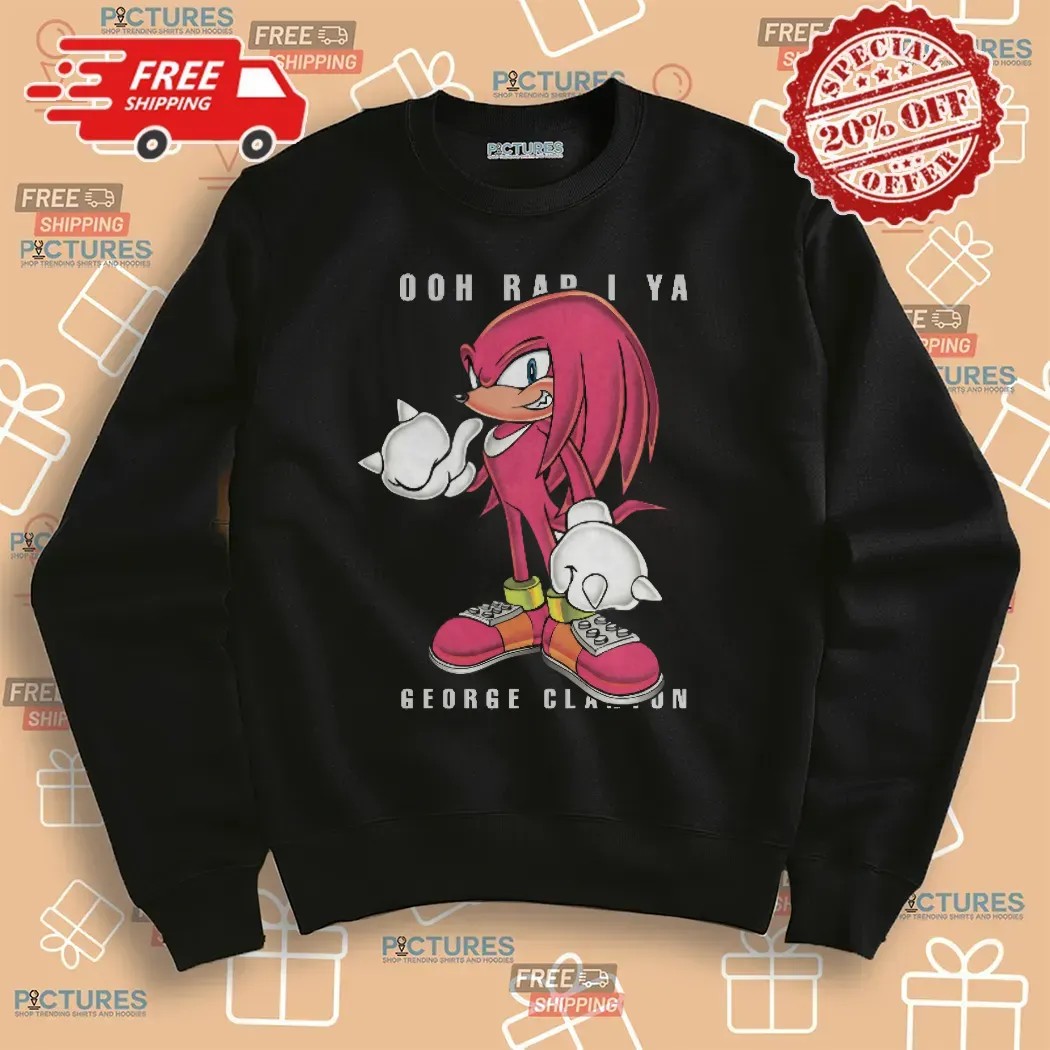 Knuckles The Echidna Ooh Rap I Ya George Clanton Red Sonic Tour T Shirt