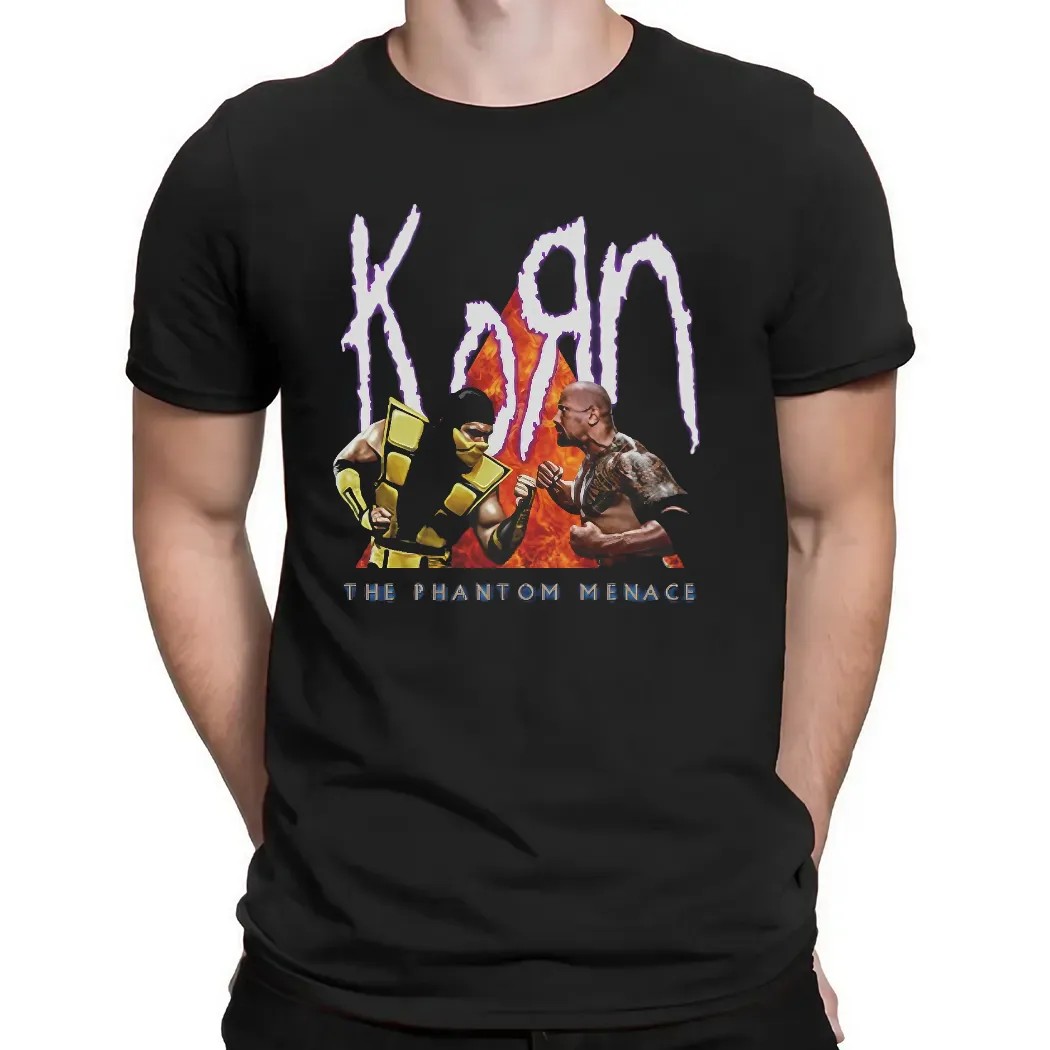 Korn The Phantom Menace Scorpion The Rock Meme T Shirt