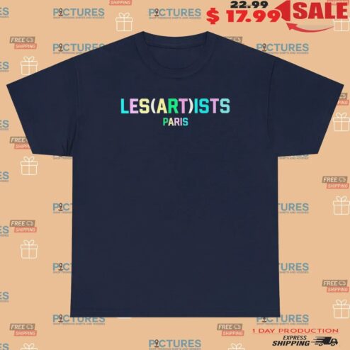 Les Art Ists Paris Colorful T Shirt