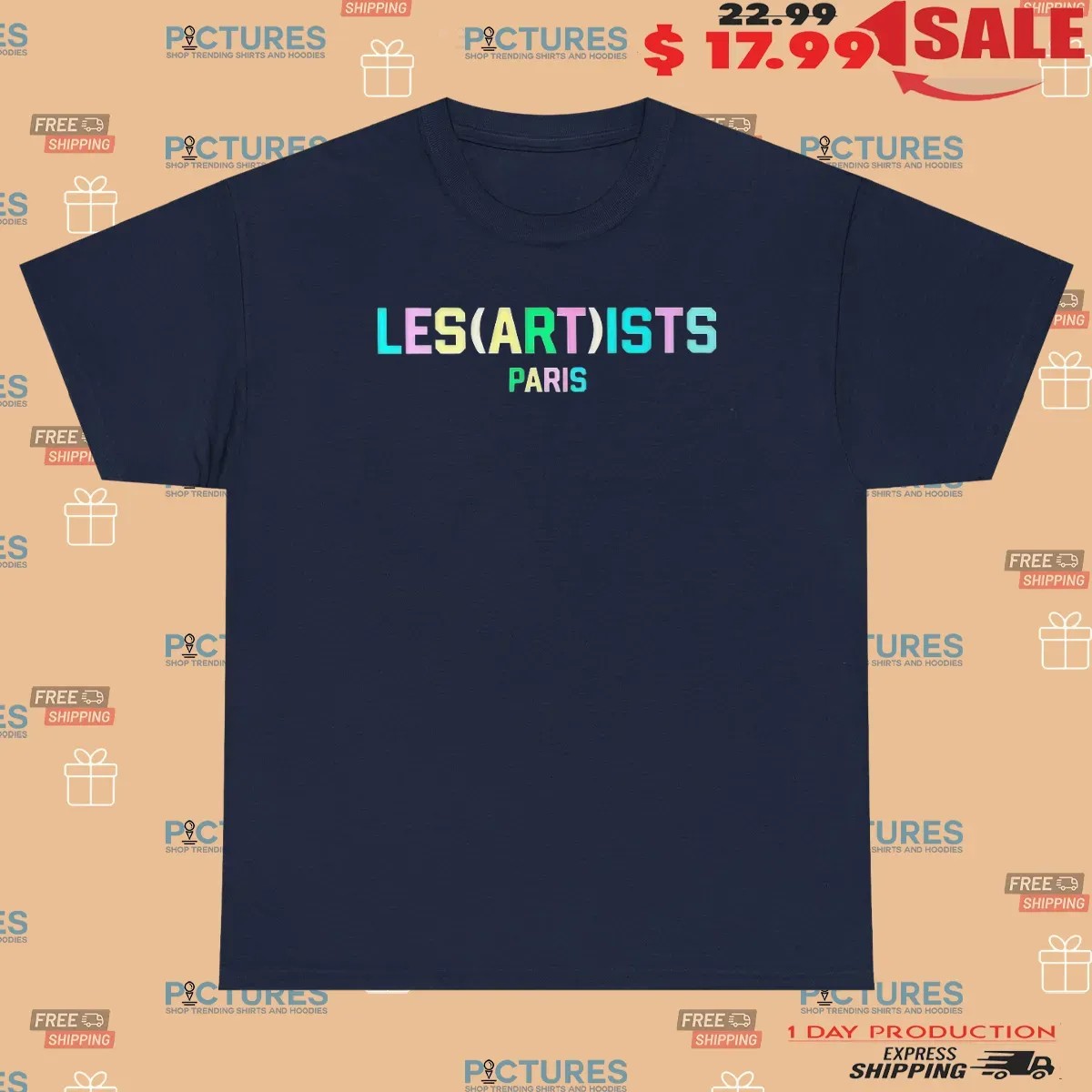 Les Art Ists Paris Colorful T Shirt