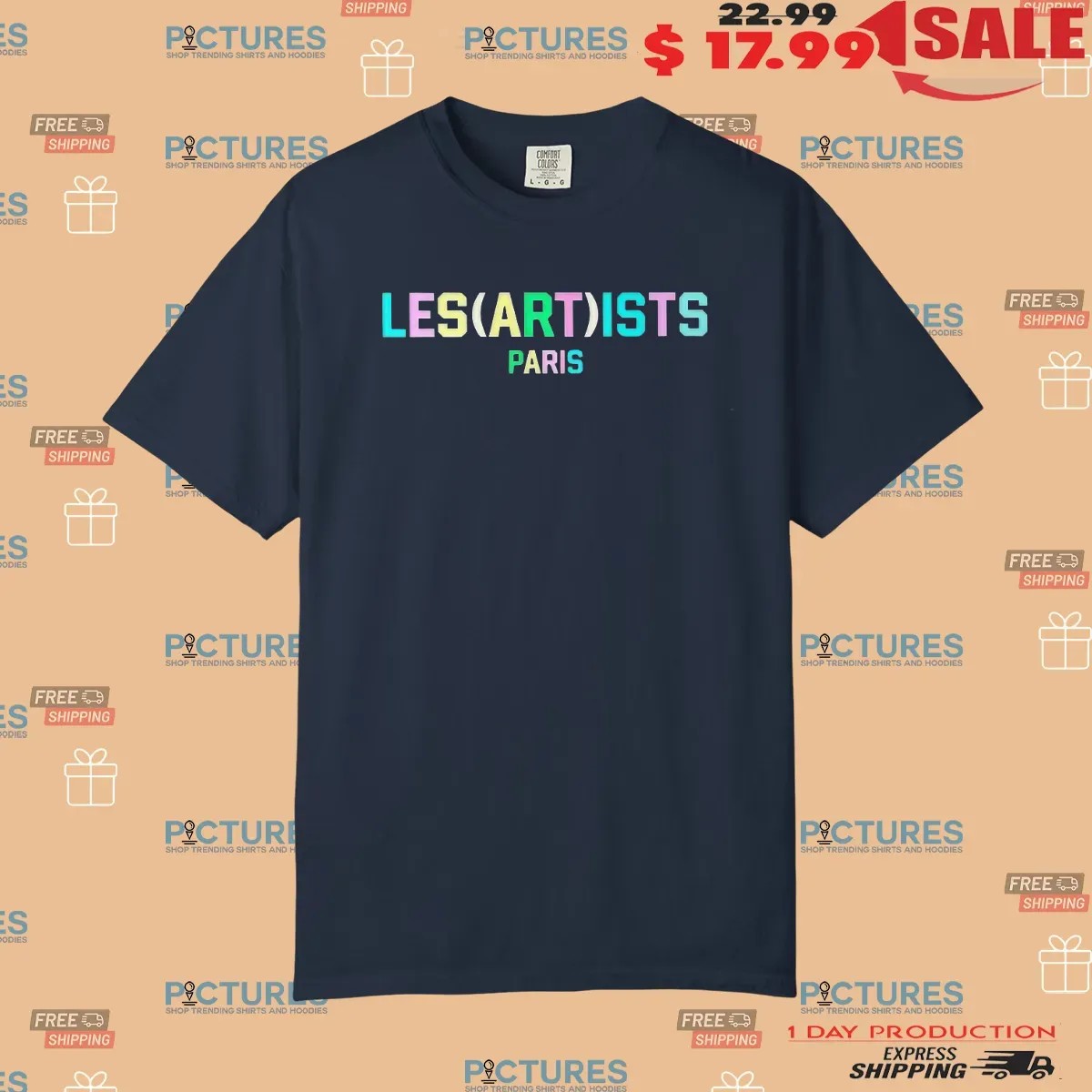 Les Art Ists Paris Colorful T Shirt