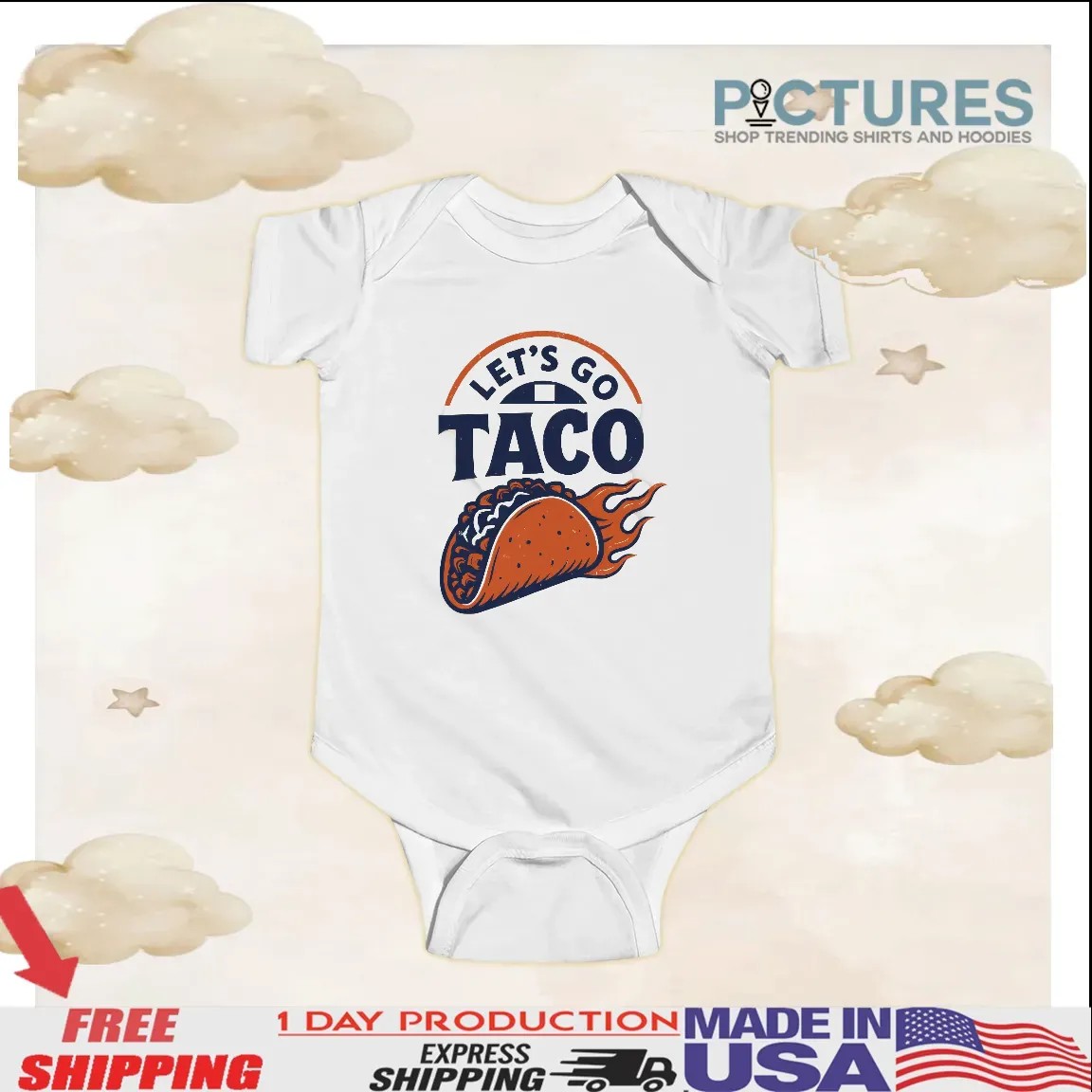 Let's Go Taco Trump Retro Vintage T Shirt