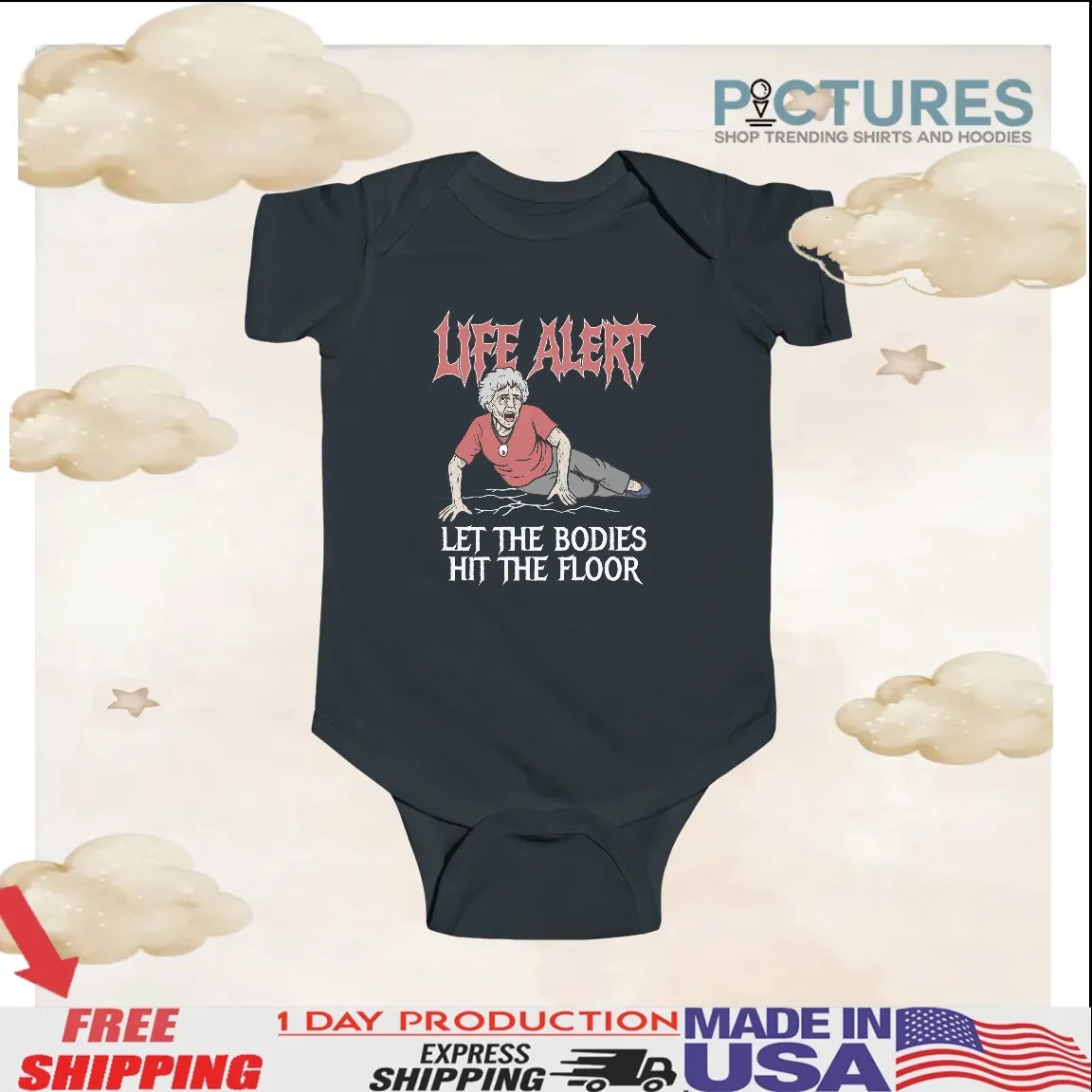 Life Alert Let The Bodies Hit The Floor T Shirt