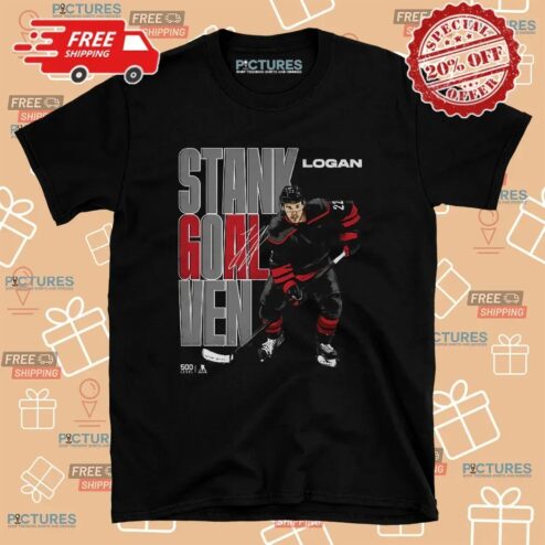 Logan Stankoven Carolina Hockey Goal Signature T Shirt