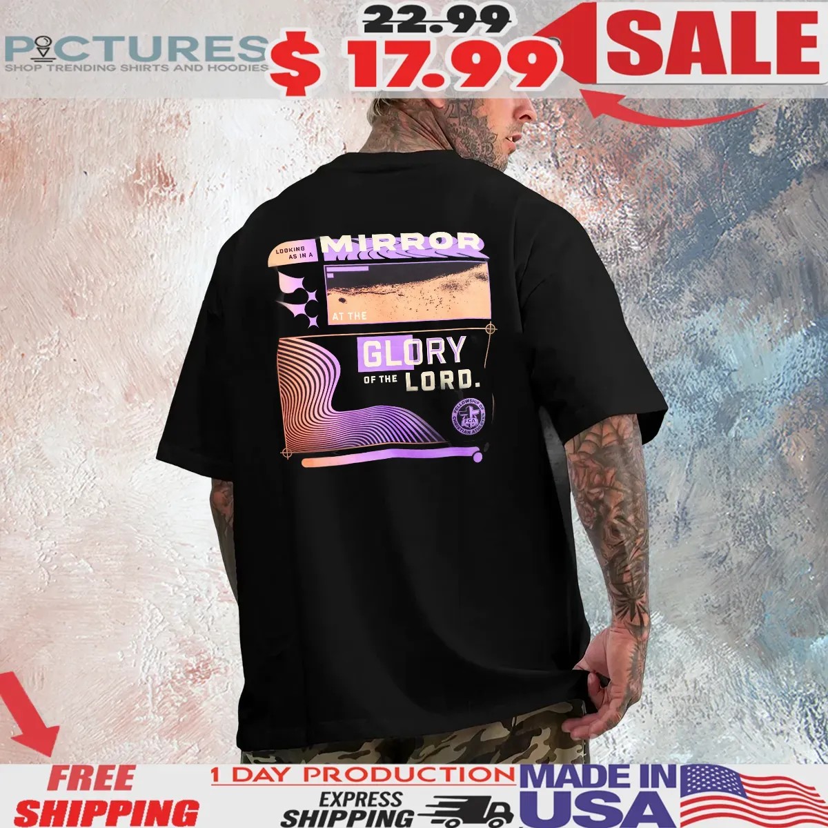 Looking As In A Mirror At The Glory Of The Lord Fca T Shirt Looking As In A Mirror At The Glory Of The Lord Fca T Shirt