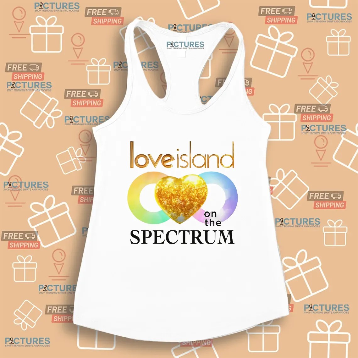 Love Island On The Spectrum Heart T Shirt Love Island On The Spectrum Heart T Shirt