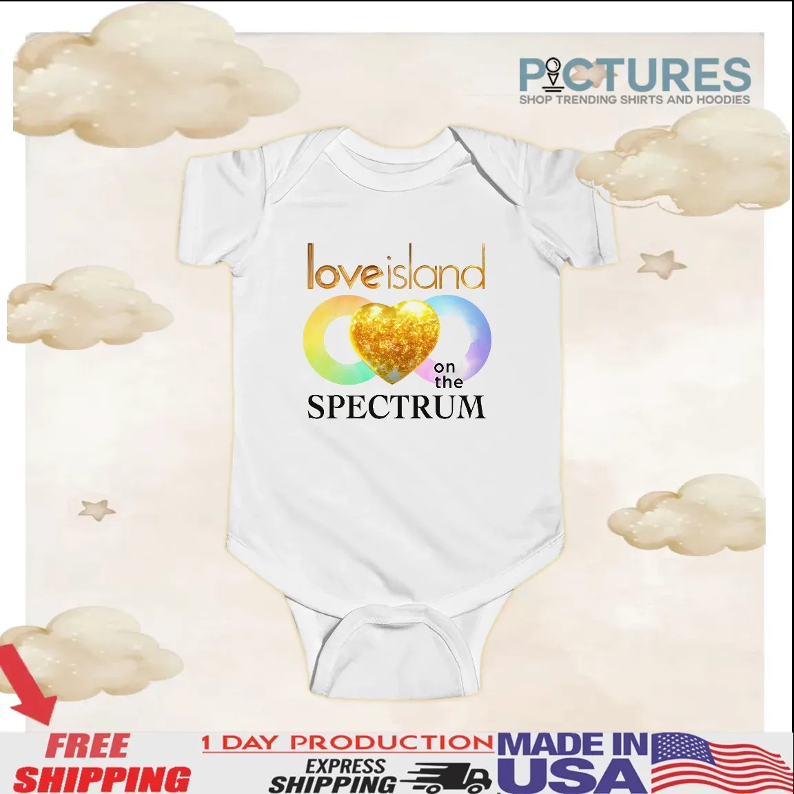 Love Island On The Spectrum Heart T Shirt Love Island On The Spectrum Heart T Shirt