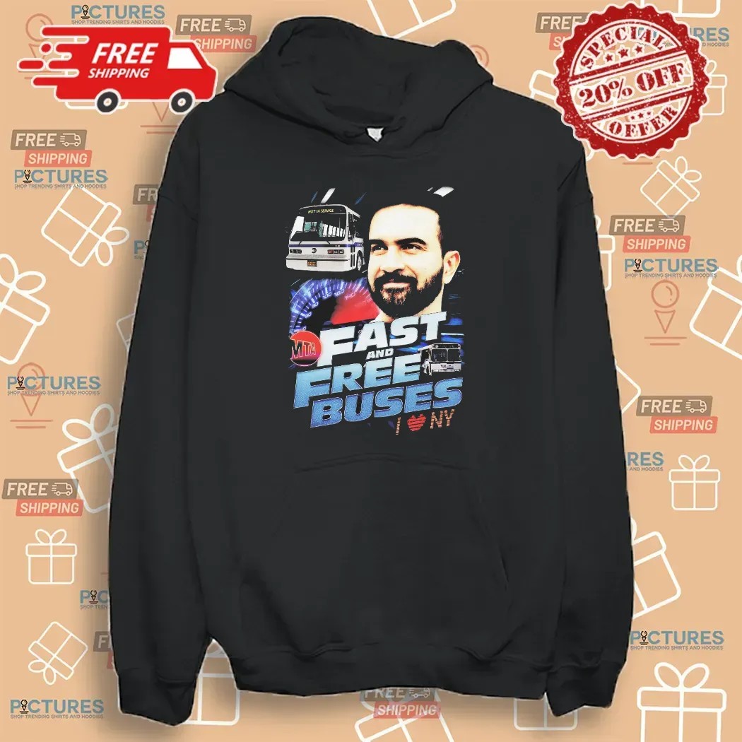 MTA Fast And Free Buses I Love NY Movie Parody T Shirt