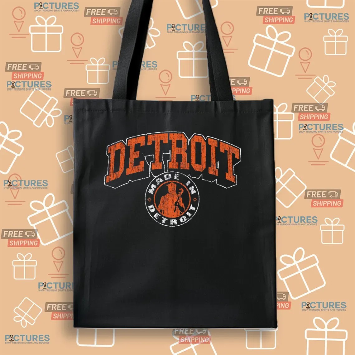 Made in Detroit Vintage Arch Madness T Shirt