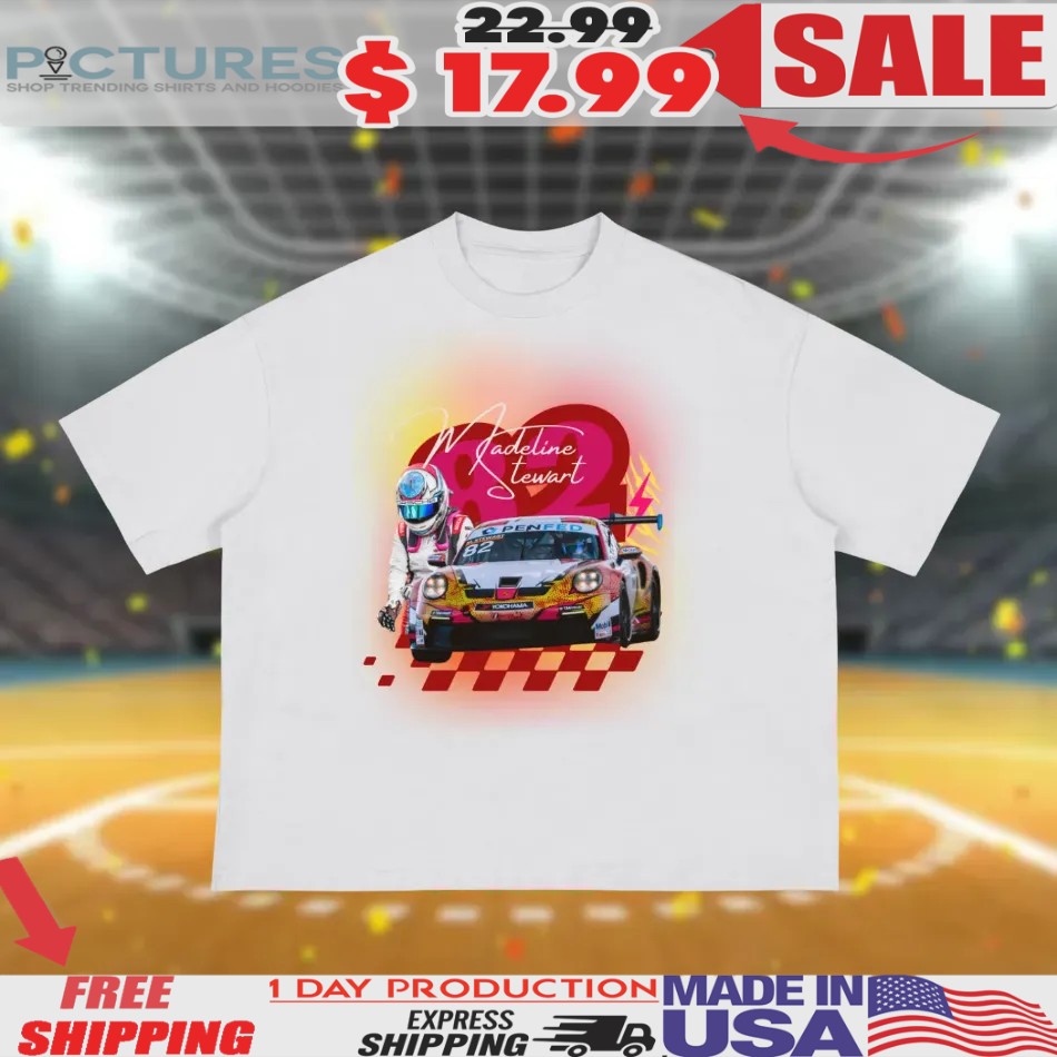 Madeline Stewart 2025 Vintage Nascar Style T Shirt