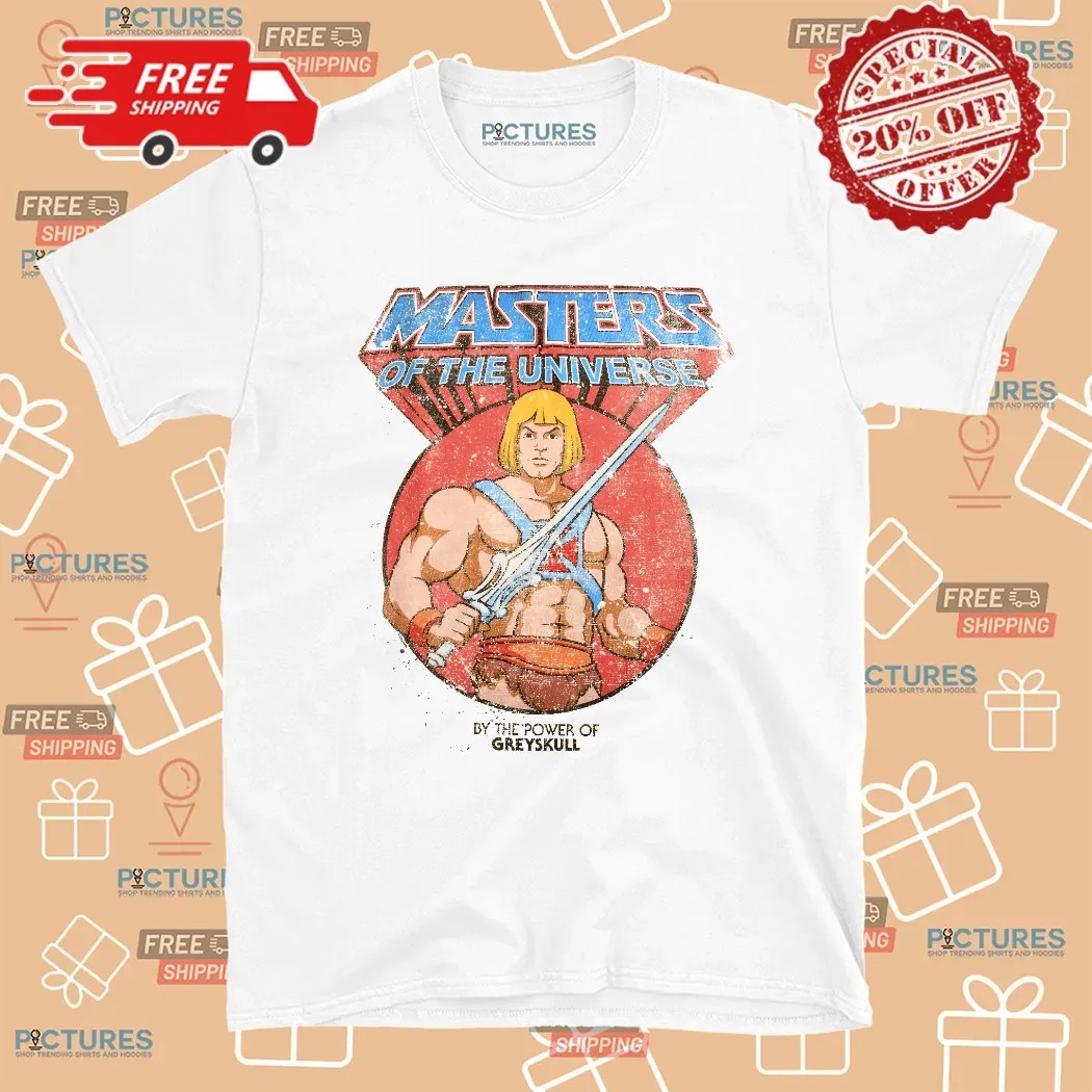Masters of The Universe He-Man By Power Of Greyskull T Shirt