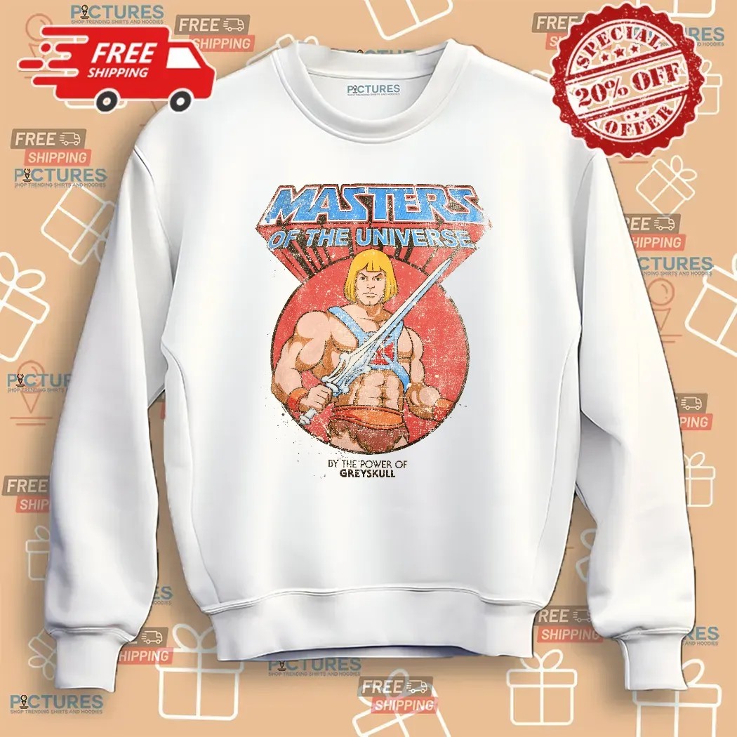 Masters of The Universe He-Man By Power Of Greyskull T Shirt