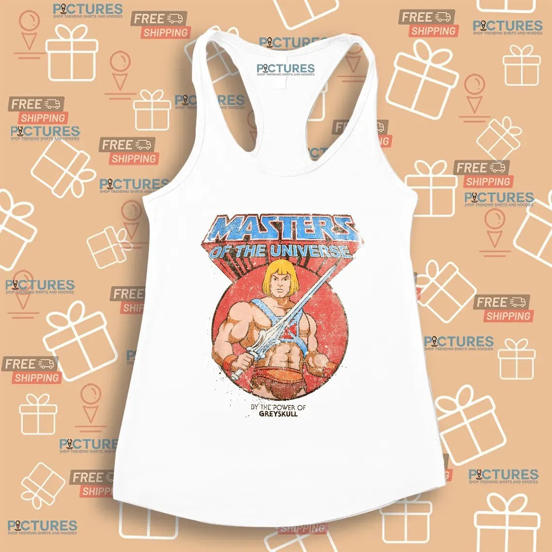Masters of The Universe He-Man By Power Of Greyskull T Shirt