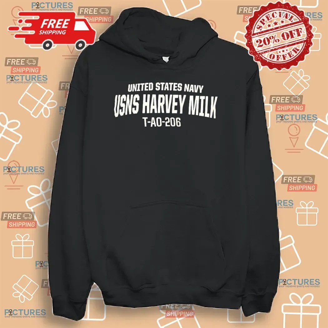 Matt Bomer Wearing United States Navy UNS Harvey Milk T Shirt