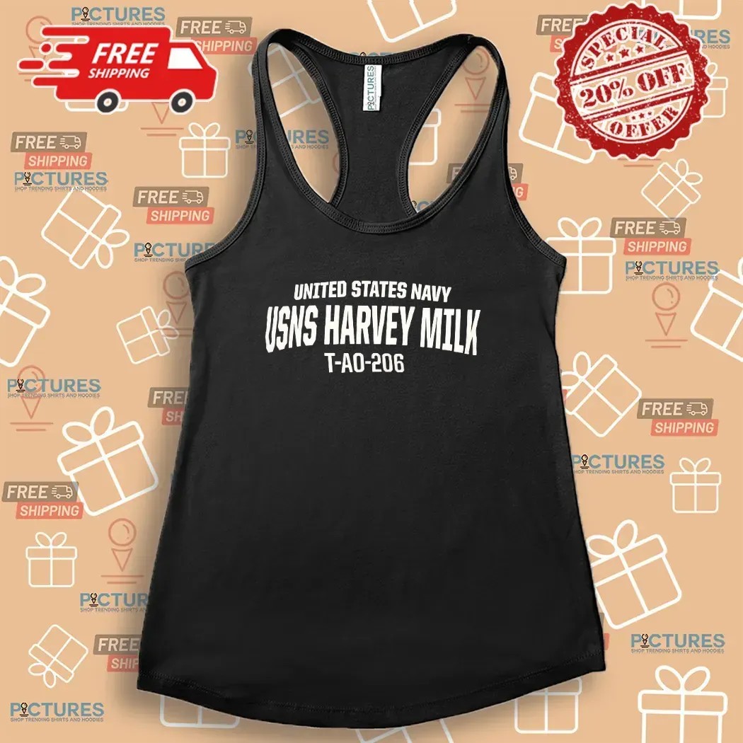 Matt Bomer Wearing United States Navy UNS Harvey Milk T Shirt
