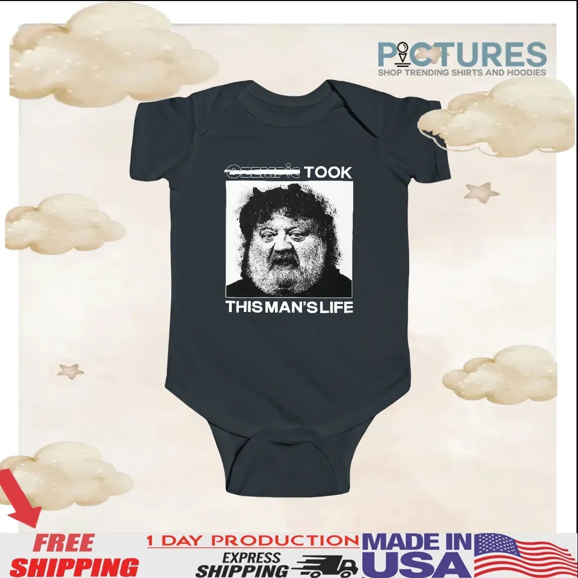 Meatcanyon Ozempic Took This Man's Life Parody T Shirt Meatcanyon Ozempic Took This Man's Life Parody T Shirt