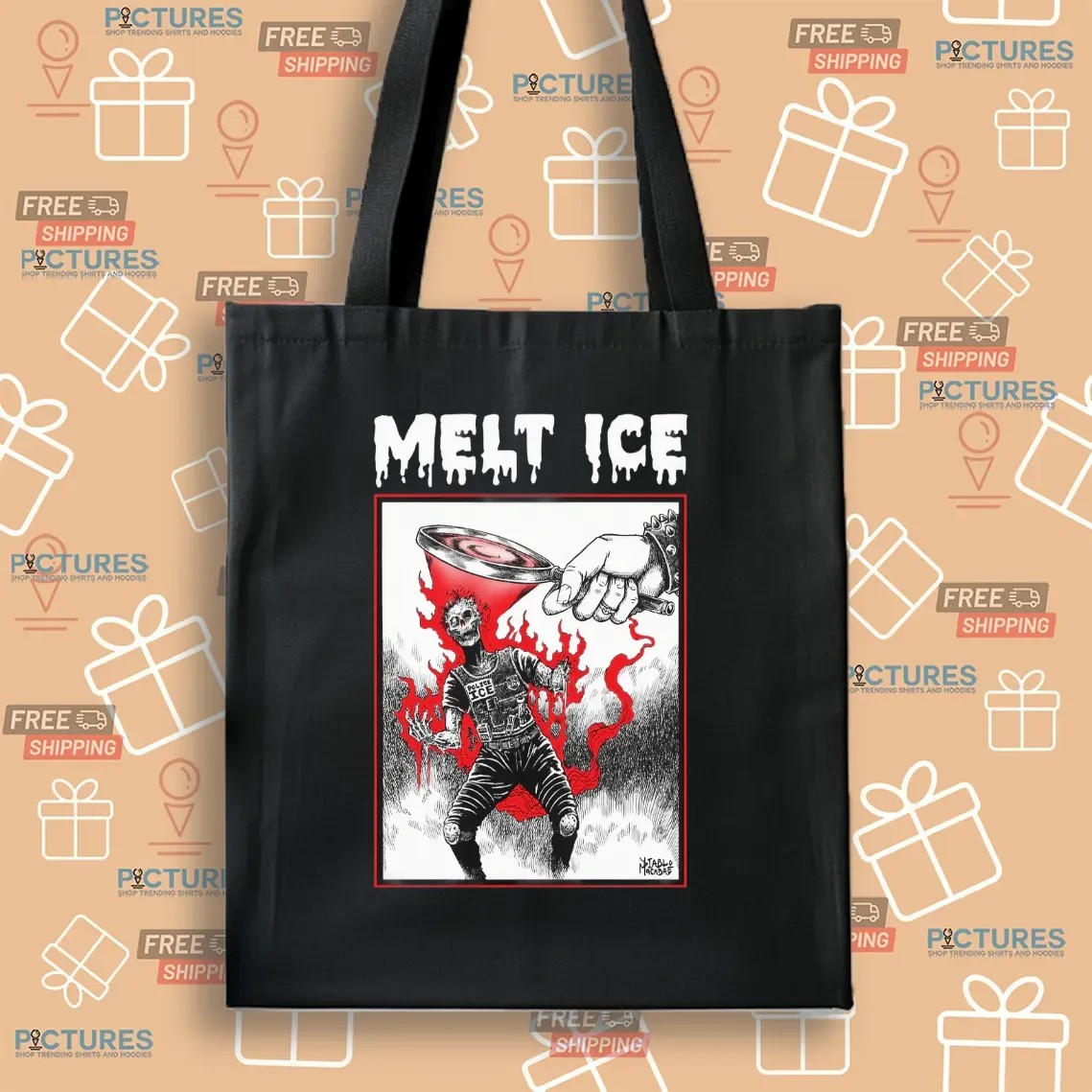 Melt Ice Red Two Color Version T Shirt