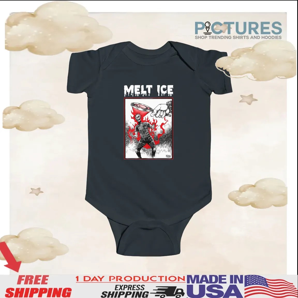 Melt Ice Red Two Color Version T Shirt