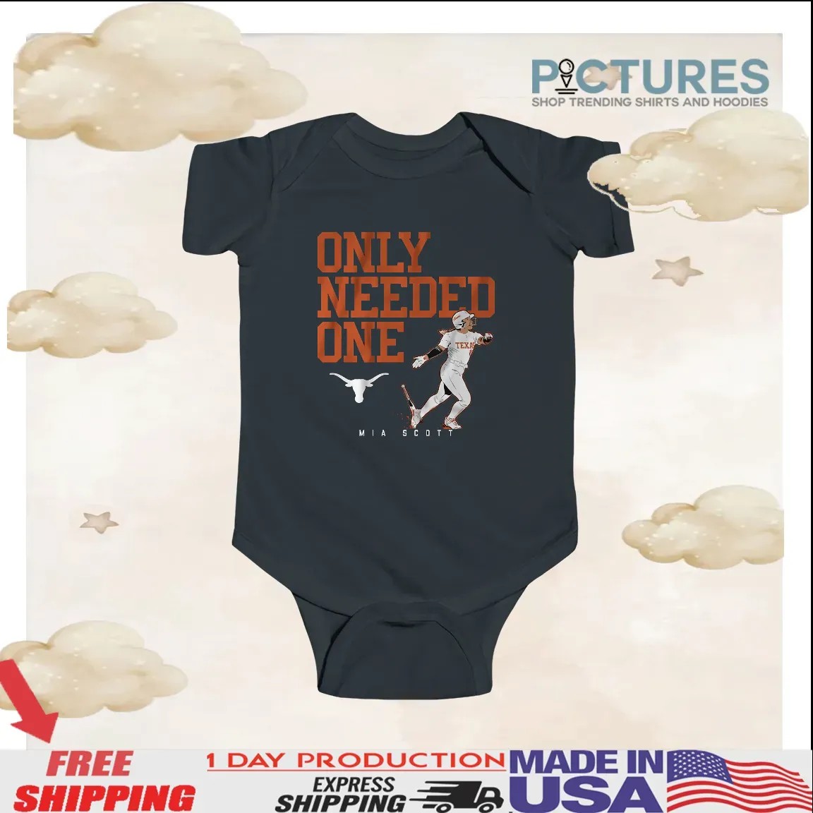 Mia Scott Texas Longhorns Softball Only Needed One T Shirt
