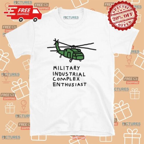 Mic Helicopter Military Industrial Complex Enthusiast T Shirt