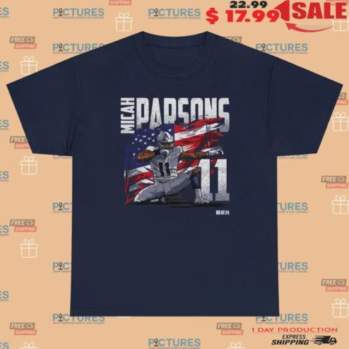 Micah Parsons Dallas American Flag T Shirt