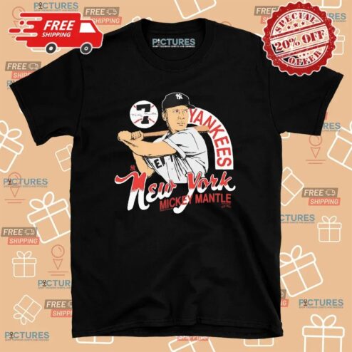 Mickey Mantle New York Yankees Best Player Signature T Shirt