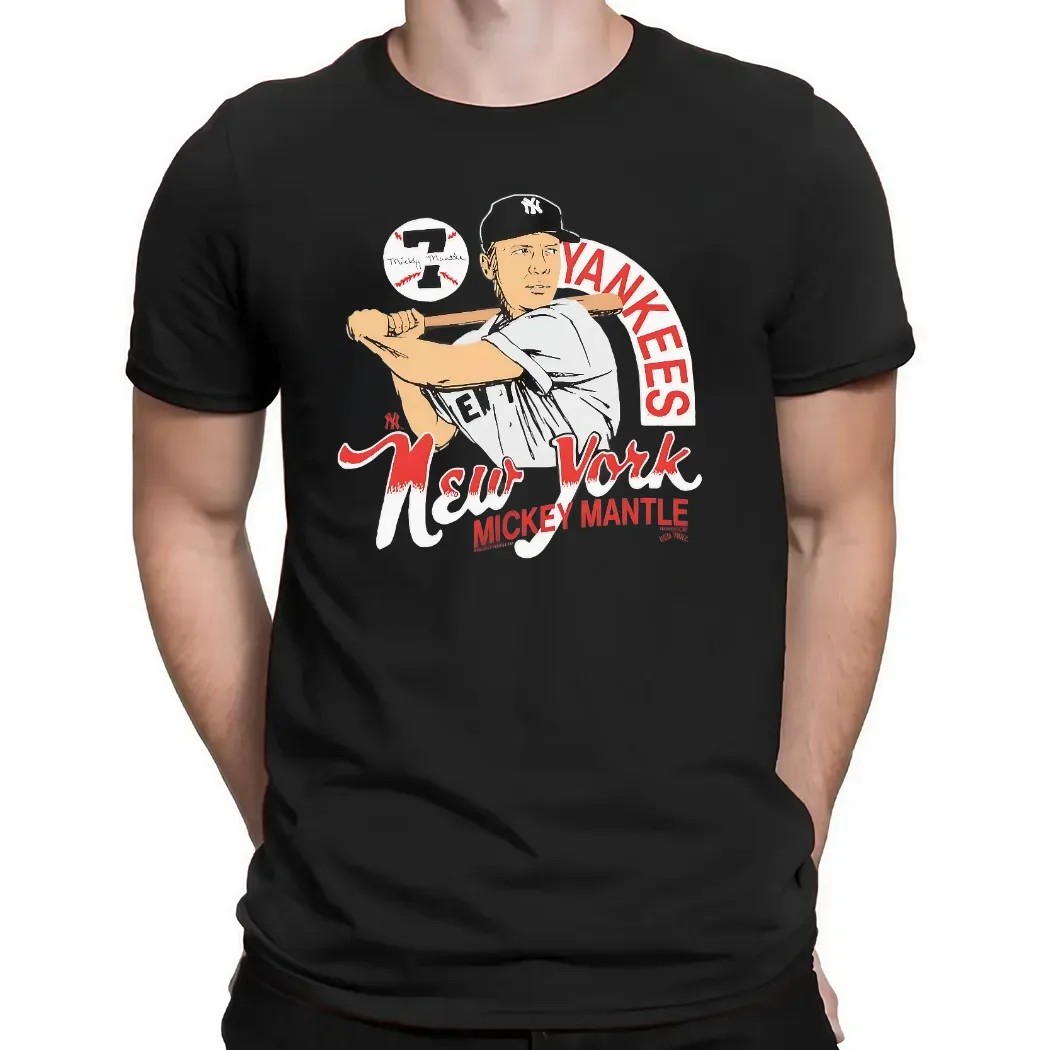 Mickey Mantle New York Yankees Best Player Signature T Shirt