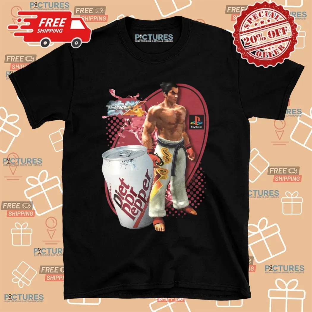 Mishima Kazuya Tekken 4 Diet Dr Pepper Mashup T Shirt
