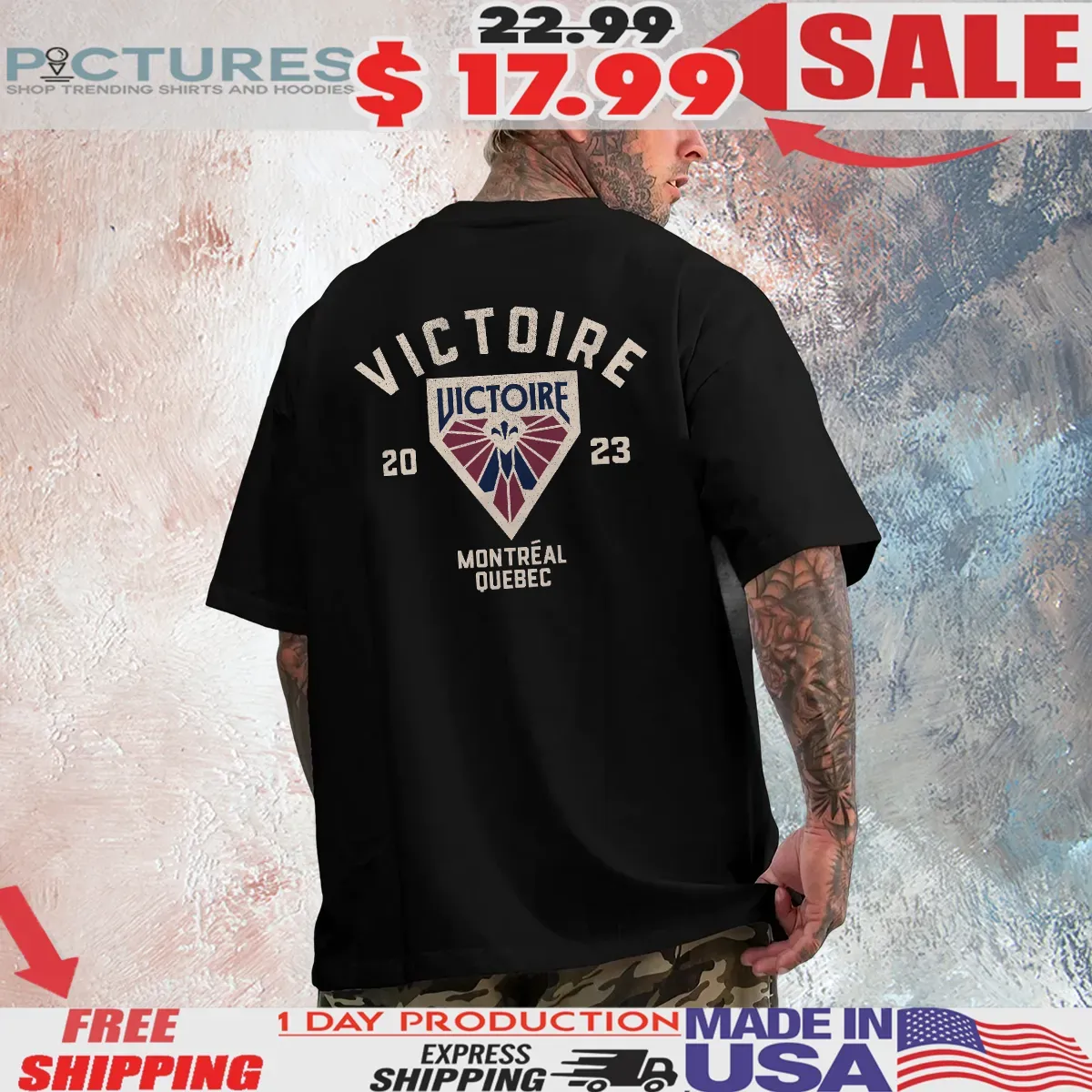 Montreal Victoire Stadium Essentials Get Back Vintage T Shirt