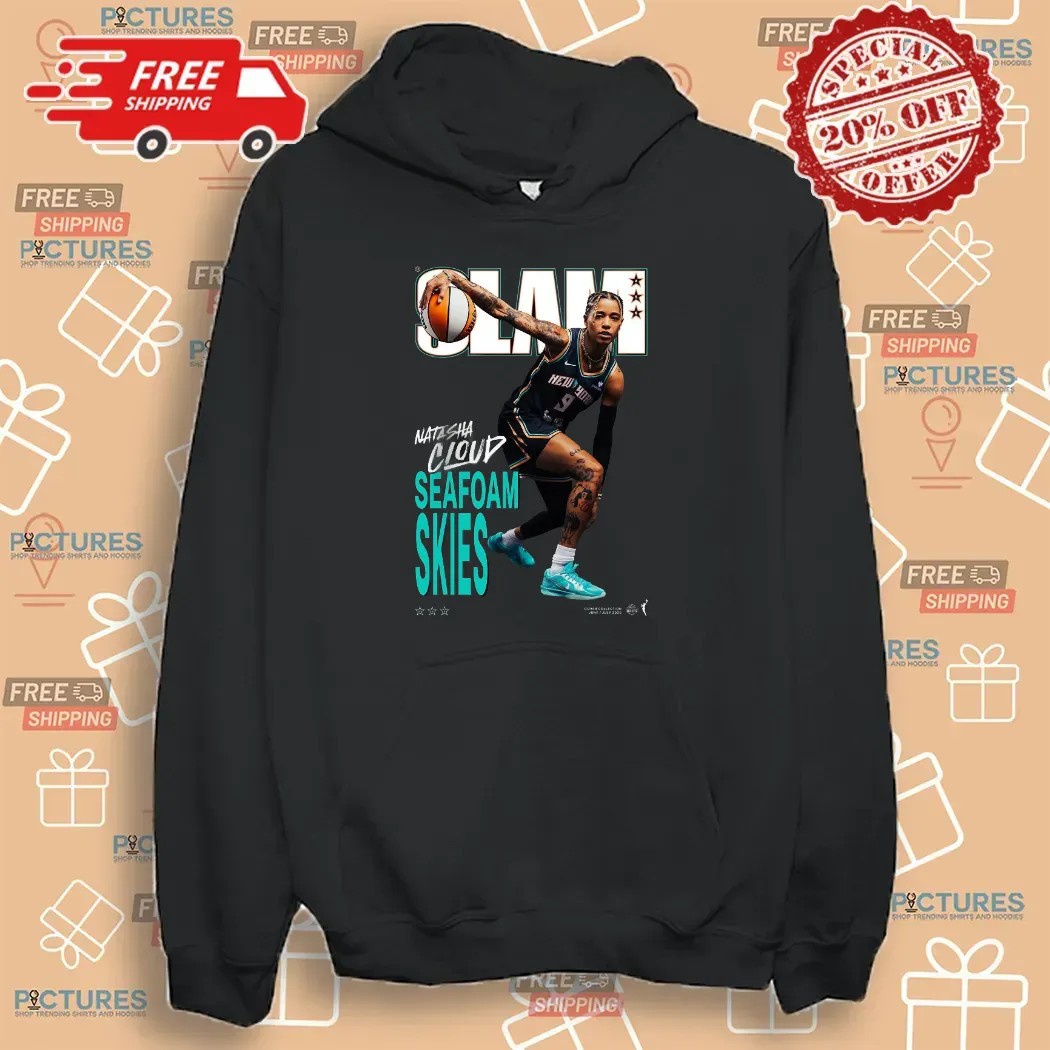 Natasha Cloud New York Liberty Seafoam Skies Magazine SLAM Cover 2025 WNBA Season T Shirt