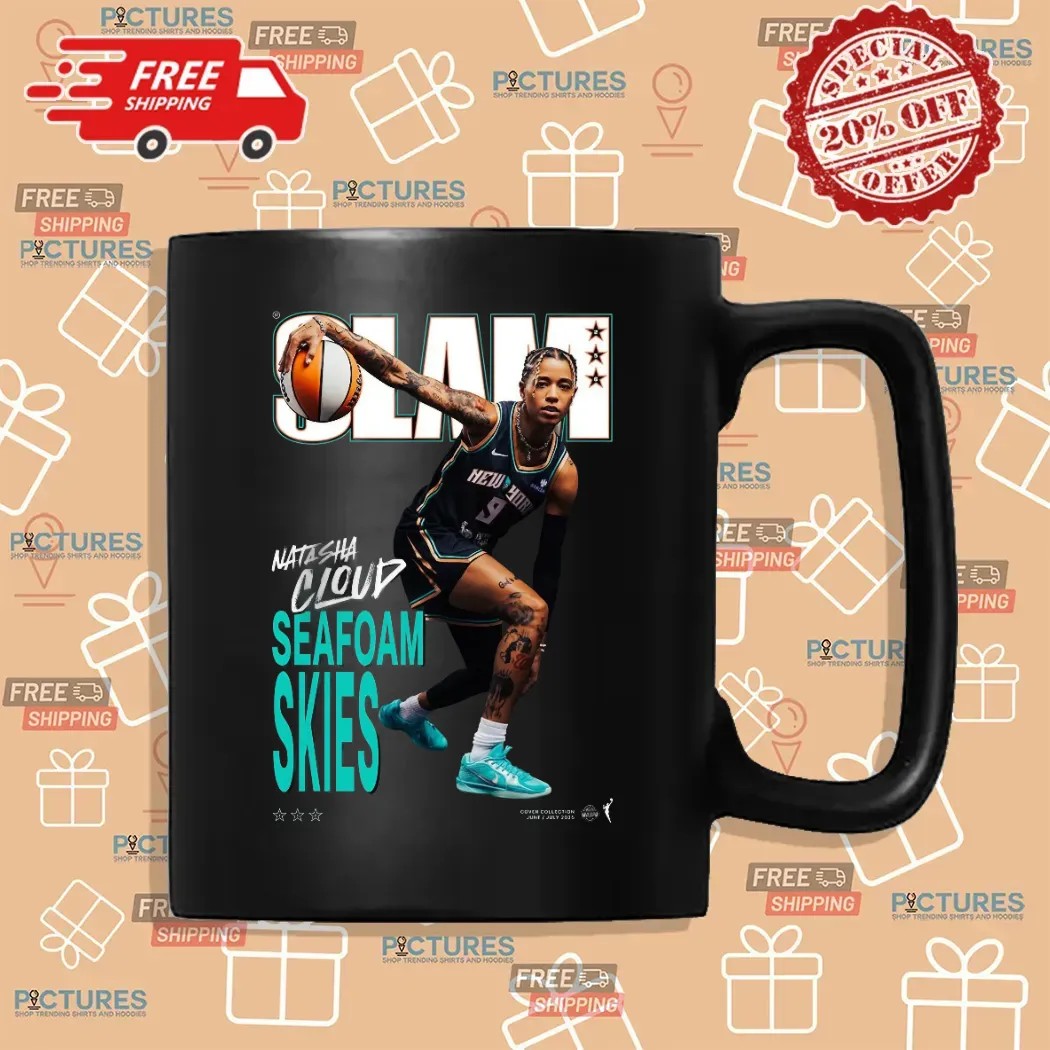 Natasha Cloud New York Liberty Seafoam Skies Magazine SLAM Cover 2025 WNBA Season T Shirt