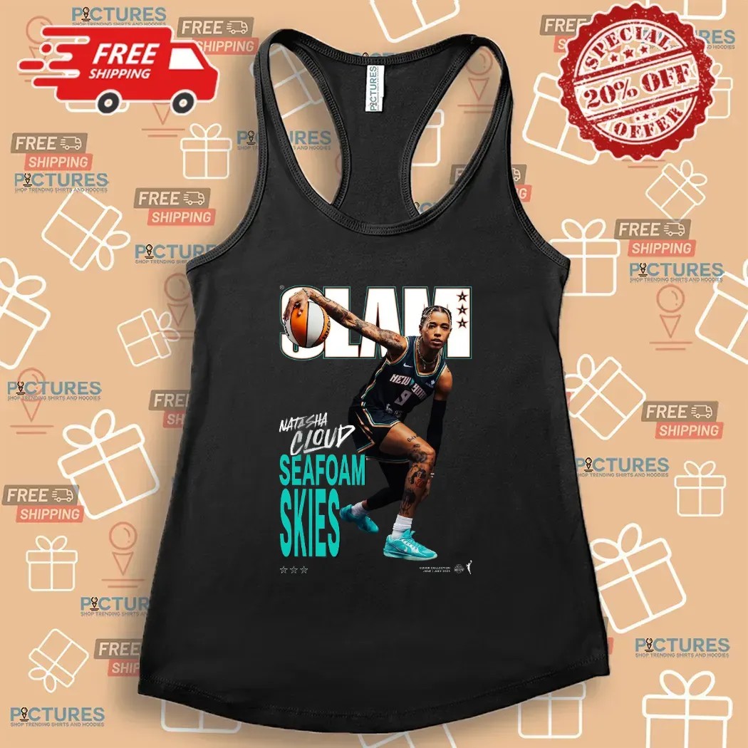 Natasha Cloud New York Liberty Seafoam Skies Magazine SLAM Cover 2025 WNBA Season T Shirt