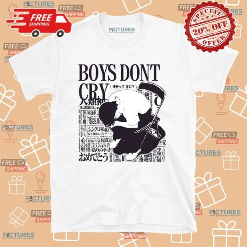 Neon Genesis Evangelion Shinji Ikari Boys Don't Cry T Shirt