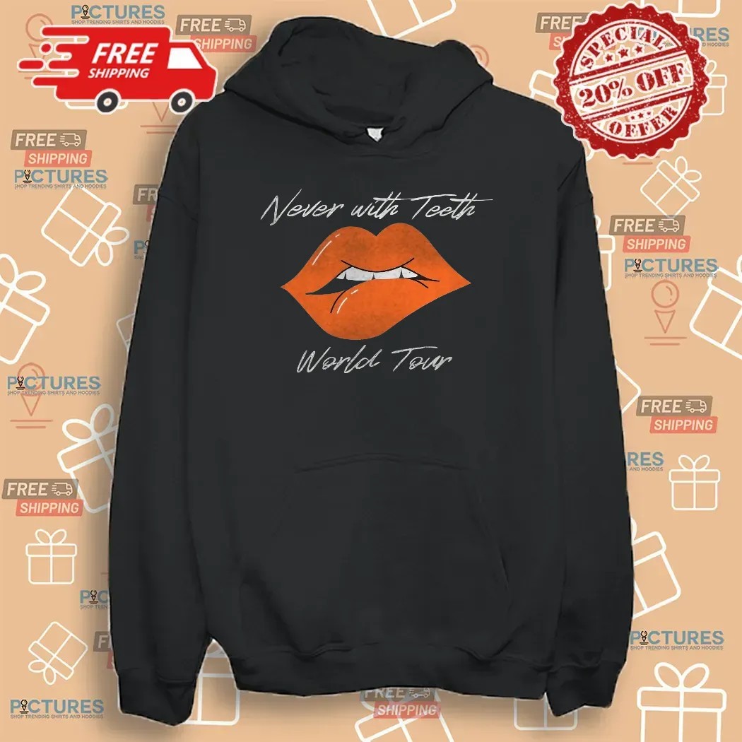 Never With Teeth World Tour 2025 Zack Peter Lip T Shirt